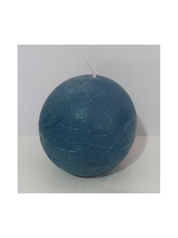 Vela Esfera Verde-Azulada grande. 7,5cm.