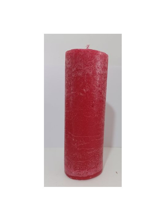 Velón Rojo. 20x7cm.
