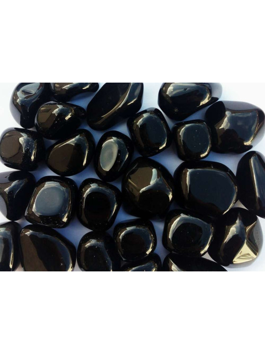 Canto Rodado Pequeño Obsidiana Negra de 1 a 2cm