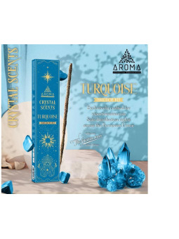 Incienso Aroma con Minerales, Cristal Turquesa