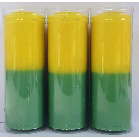 Velón Verde-Amarillo Especial Esotérico