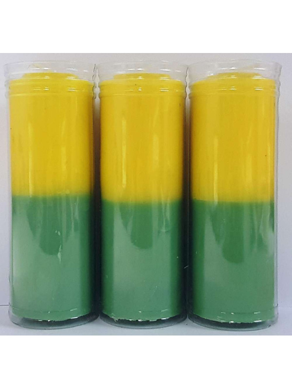 Velón Verde-Amarillo Especial Esotérico