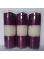 Velón Morado-Blanco-Morado Especial Esotérico