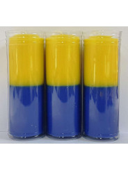 Velón Azul-Amarillo Especial Esotérico