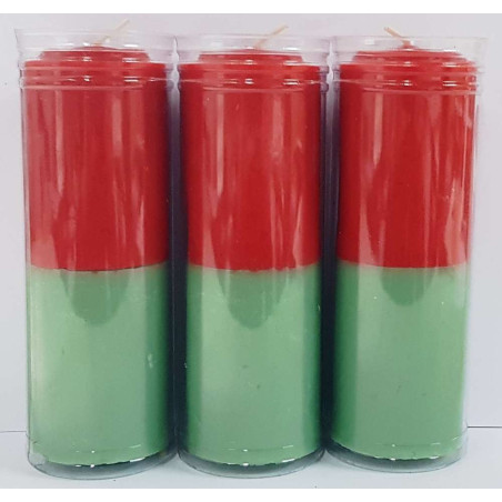 Velón Verde-Rojo Especial Esotérico