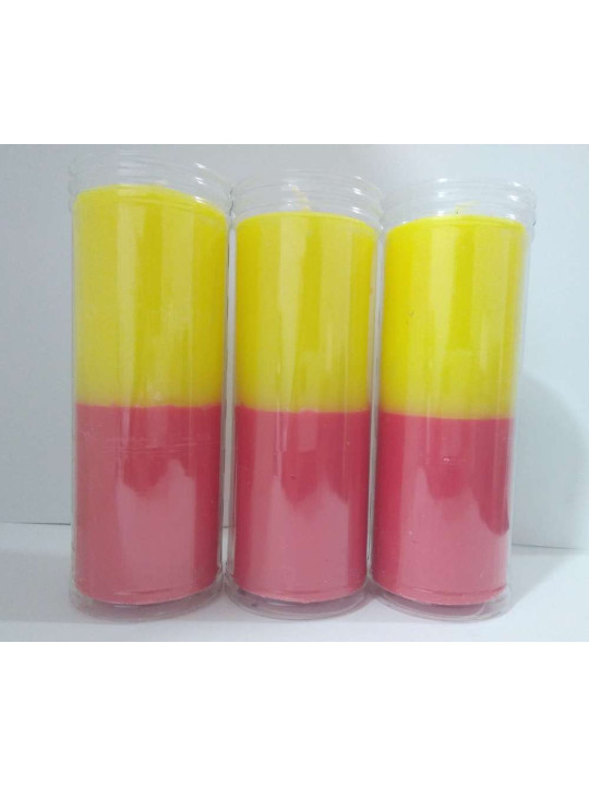 Velón Amarillo-Rojo Especial Esotérico