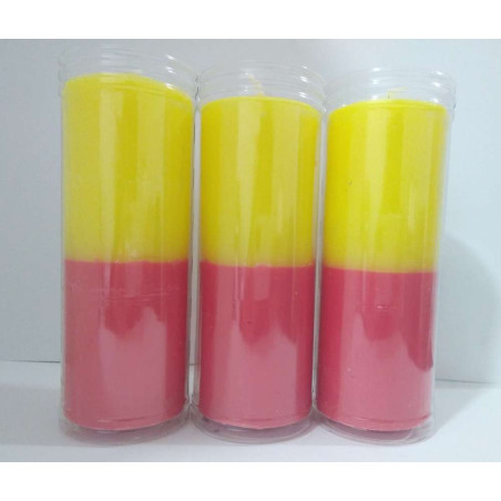 Velón Amarillo-Rojo Especial Esotérico