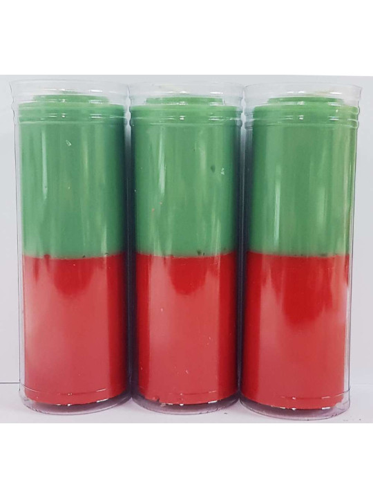 Velón Rojo-Verde Especial Esotérico