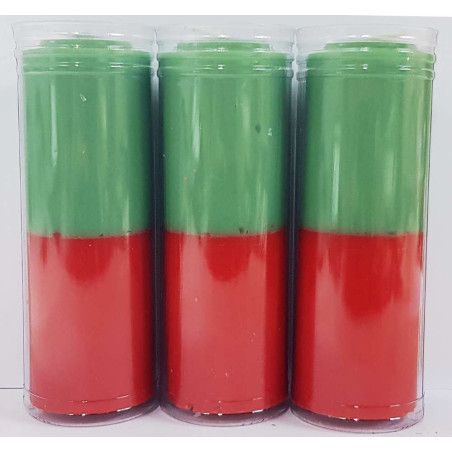 Velón Rojo-Verde Especial Esotérico