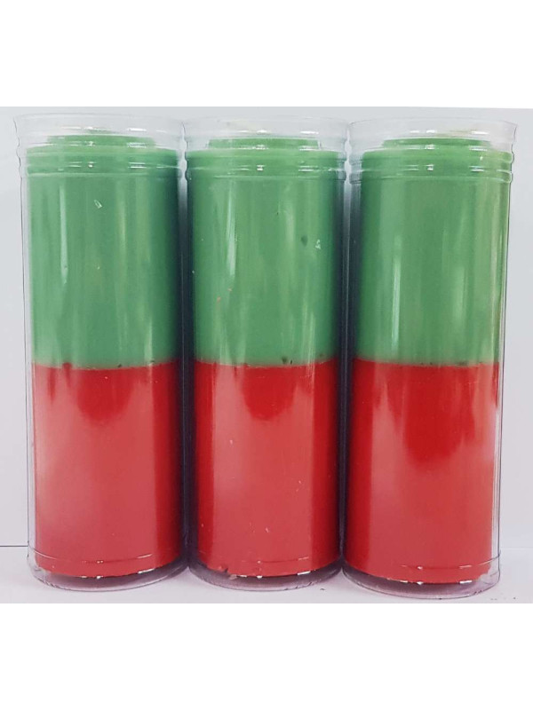 Velón Rojo-Verde Especial Esotérico