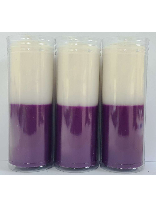 Velón Morado-Blanco Especial Esotérico