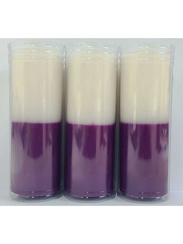 Velón Morado-Blanco Especial Esotérico