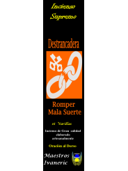 Incienso Supremo de Propósito Destrancadera, Con Oración