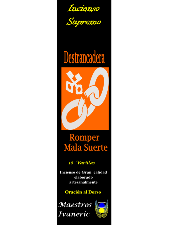 Incienso Supremo de Propósito Destrancadera, Con Oración