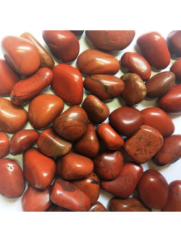 Canto Rodado Mediano Jaspe Rojo de 2,5 a 3,5 cm