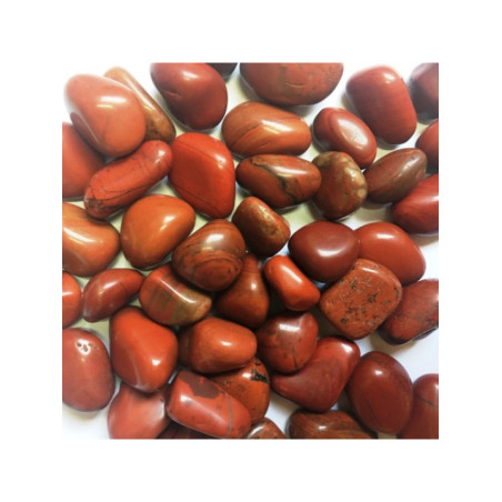 Canto Rodado Mediano Jaspe Rojo de 2,5 a 3,5 cm