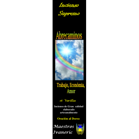 Incienso Supremo de Propósito Abrecaminos, Con Oración