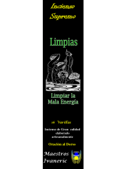 Incienso Supremo de Propósito Limpias, Con Oración