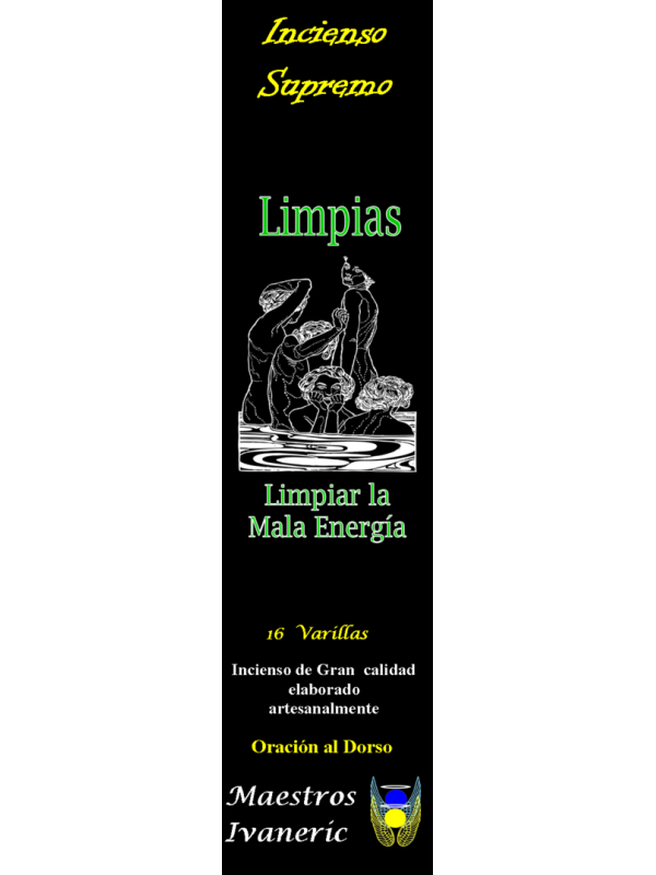 Incienso Supremo de Propósito Limpias, Con Oración