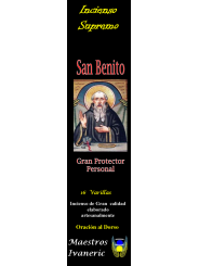 Incienso Supremo de Propósito San Benito, Con Oración