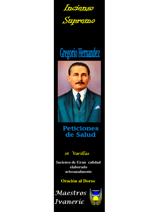 Incienso Supremo de Propósito Gregorio Hernandez, Salud, Con Oración