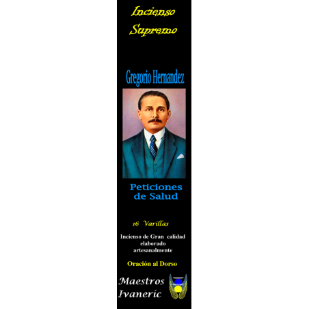 Incienso Supremo de Propósito Gregorio Hernandez, Salud, Con Oración