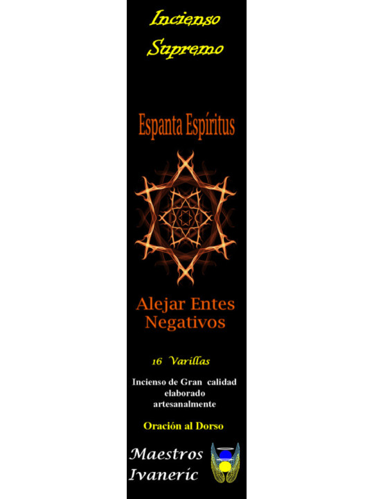 Incienso Supremo de Propósito Espanta Espíritus, Con Oración