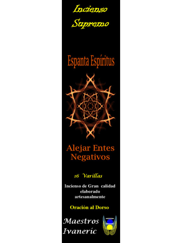 Incienso Supremo de Propósito Espanta Espíritus, Con Oración