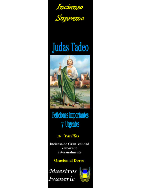 Incienso Supremo de Propósito San Judas Tadeo, Con Oración