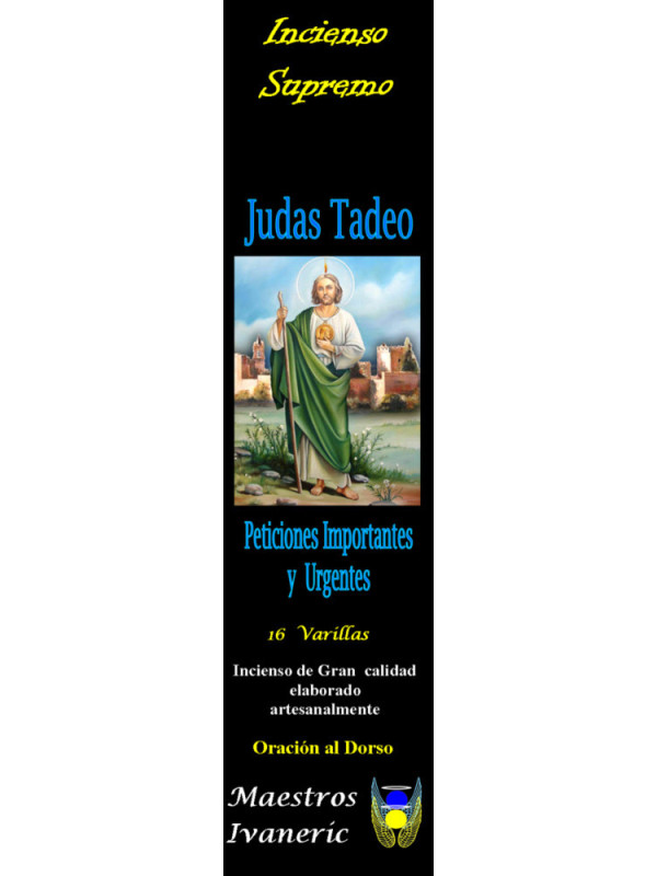 Incienso Supremo de Propósito San Judas Tadeo, Con Oración