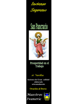 Incienso Supremo de Propósito San Pancracio,  Con Oración