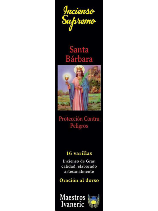 Incienso Supremo de Propósito Santa Barbara, Con Oración