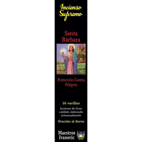 Incienso Supremo de Propósito Santa Barbara, Con Oración