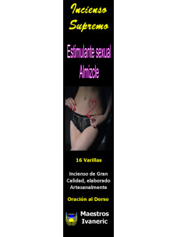 Incienso Supremo de Propósito Estimulante Sexual con Almizcle, Con Oración