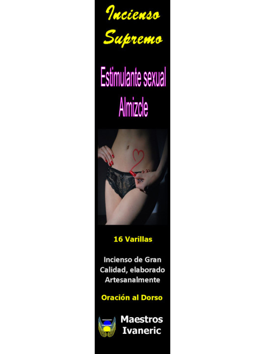Incienso Supremo de Propósito Estimulante Sexual con Almizcle, Con Oración