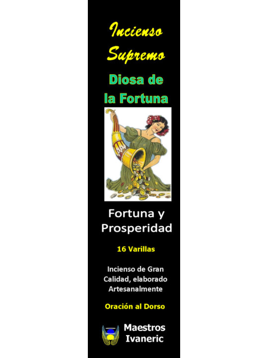 Incienso Supremo de Propósito Diosa de la Fortuna, Con Oración