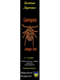 Incienso Supremo de Propósito Garrapata, Con Oración