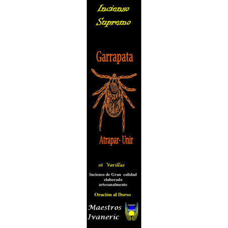 Incienso Supremo de Propósito Garrapata, Con Oración