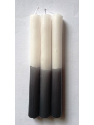 Vela Esotérica Especial 11 Cm Negra-Blanca