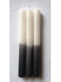 Vela Esotérica Especial 11 Cm Negra-Blanca