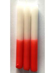 Vela Esotérica Especial 11 Cm Roja-Blanca