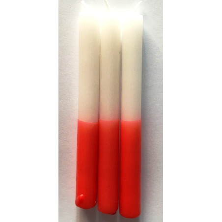 Vela Esotérica Especial 11 Cm Roja-Blanca