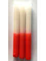 Vela Esotérica Especial 11 Cm Roja-Blanca