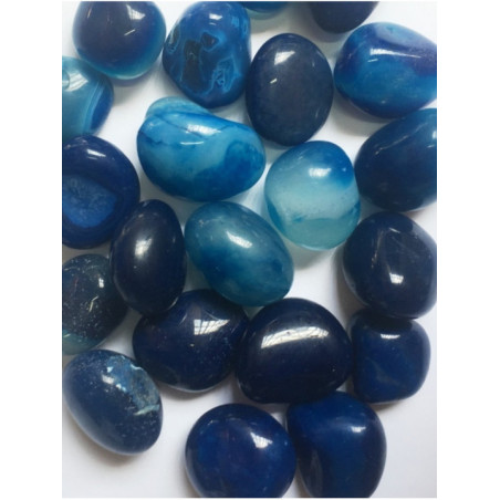 Canto Rodado Mediano Cuarzo Azul de 2,5 a 3,5 cm