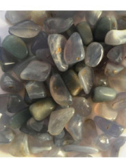 Canto Rodado Mediano Calcedonia Azul de 2,5 a 3,5 cm