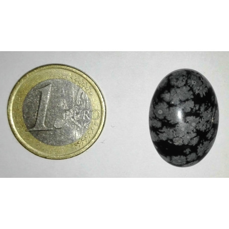 Piedra Natural Oval Obsidiana Nevada