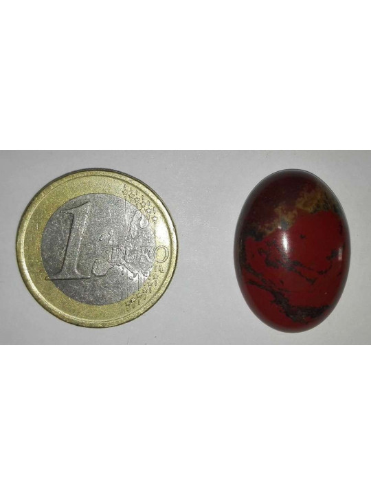 Piedra Natural Oval Jaspe Rojo