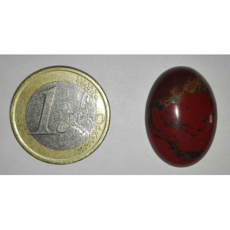Piedra Natural Oval Jaspe Rojo