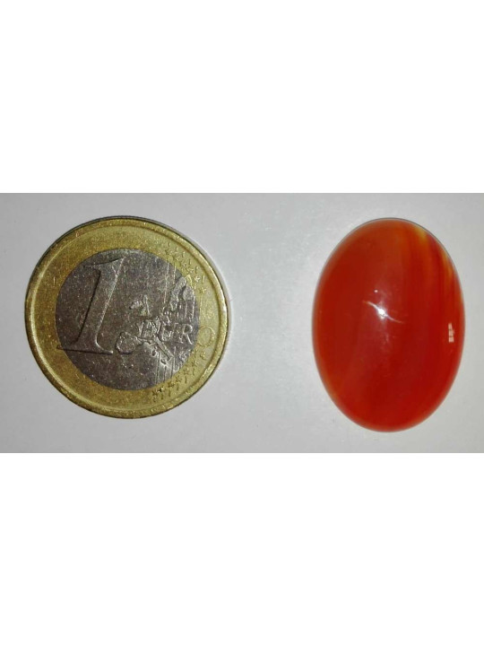 Piedra Natural Oval Carneola