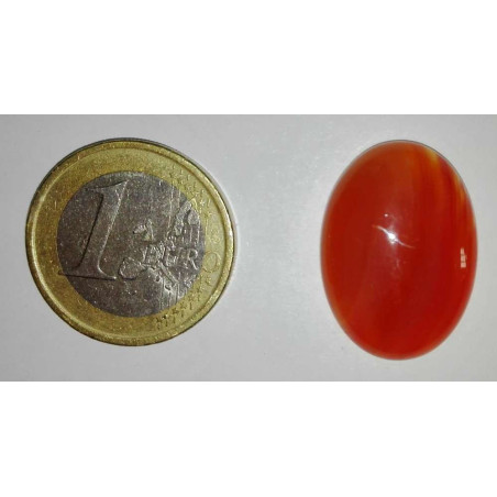 Piedra Natural Oval Carneola